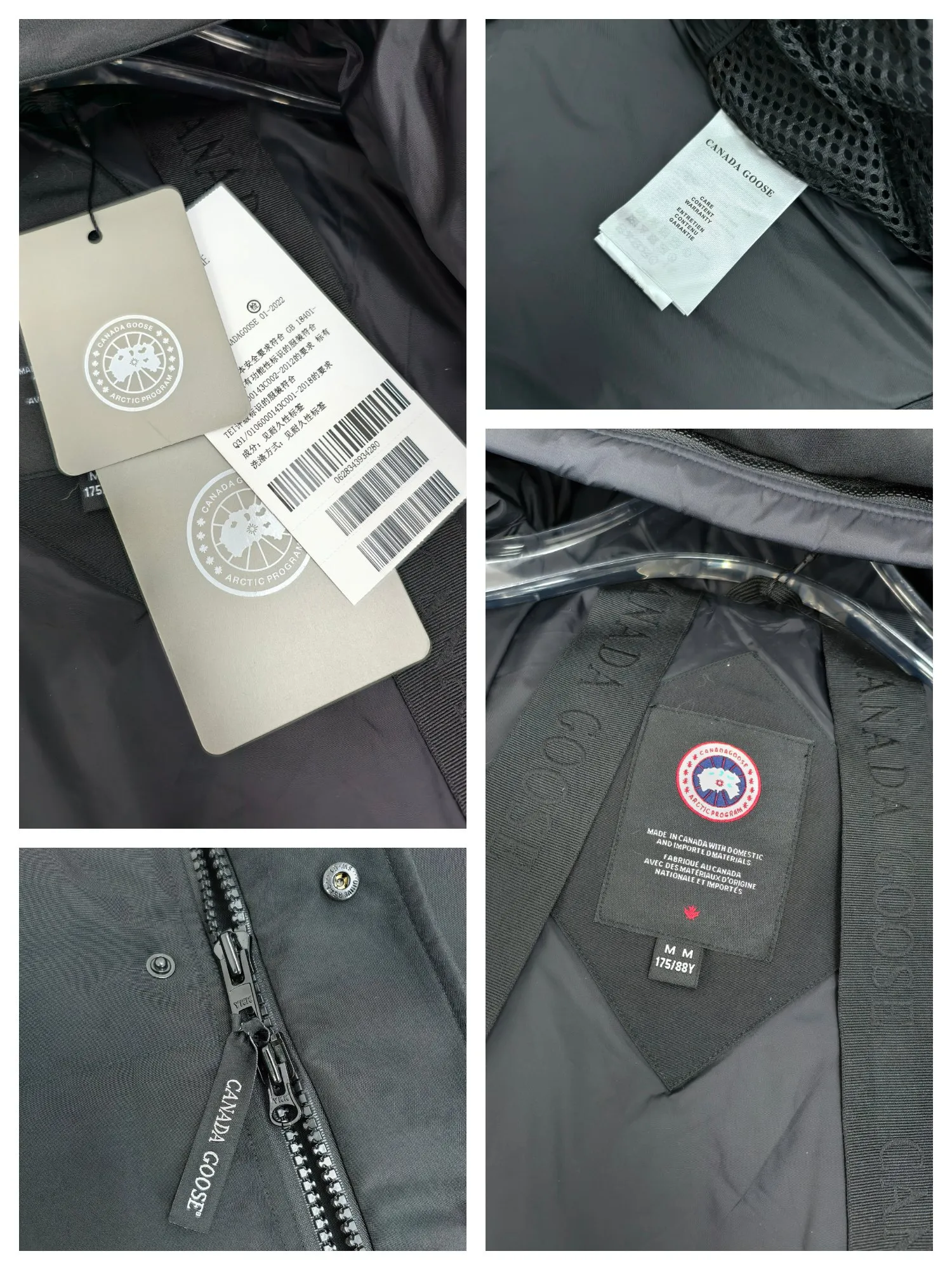 P700————2080M/New 17 models (higher version) Canada goose MacMillan parka. The MacMillan Parka features an innovative design with a streamlined hood detail, added shoulder straps and two additional interior pockets. This hip-length parka offers warmth and style with its quilted design and curved hem. Filled with extremely fluffy white duck down. The MacMillan Parka provides essential protection in all weathers. The adjustable down-connected hood improves warmth and protects against harsh weather. Rib knit cuffs tucked into the interior. The hood is equipped with a detachable zipper guard, and the hood trim can be replaced to create a personalized style and provide more protection (this jacket can be matched with wolf fur collar accessories, choose by yourself) ❤️The only version in the market Color: black red label black black label gray red label gray black label off-white red label navy red label Size: XS-2XL